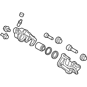 Kia 58310E6A10 Caliper Kit-Rear Brake
