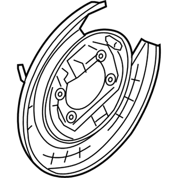 Kia Optima Brake Backing Plate - 58243C1500