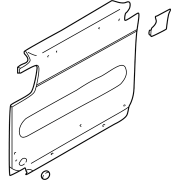 Kia 0K53B68320B2C Trim Assembly-Slide Door