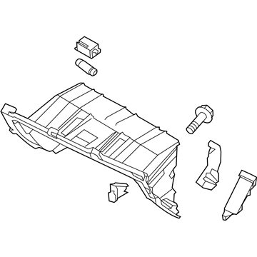 Kia 845403W010GAH Cover Assembly-Glove Box