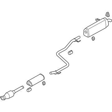 Kia 28700M7520 Center Muffler Complete