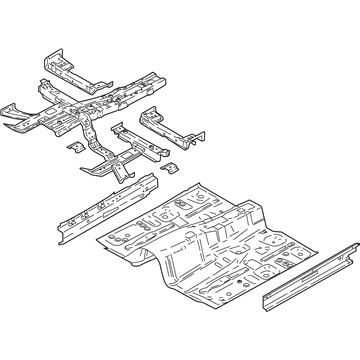 Kia 65100J5530 Panel Assembly-Floor,Ctr