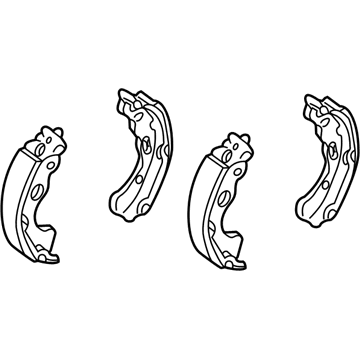 2001 Kia Sephia Brake Shoe Set - 0K2N12638Z