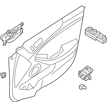 Kia 82301F6170YAZ Panel Complete-Front Door