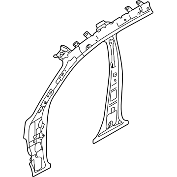 Kia 712023W000 Pillar Assembly-Front Inner R