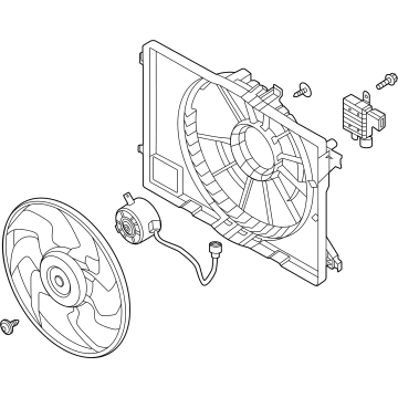 2020 Kia Niro EV Cooling Fan Assembly - 25380G7000