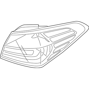 Kia 92410A7230 Lens & Housing-Rear Combination Outside