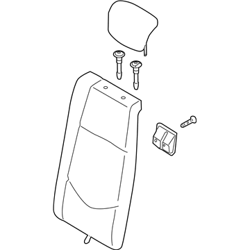 Kia 893001M332DAY Back Assembly-Rear Seat LH