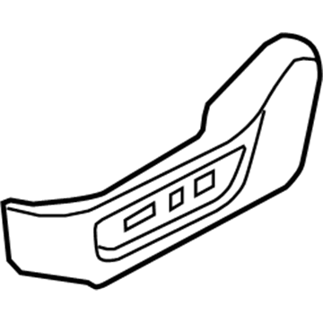 Kia 881704C020VA Shield Cover-Seat Driver