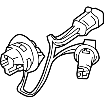 Kia 92480D9020 Rear Combination Holder & Wiring, Outside