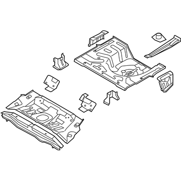 Kia Forte Koup Floor Pan - 655101M210