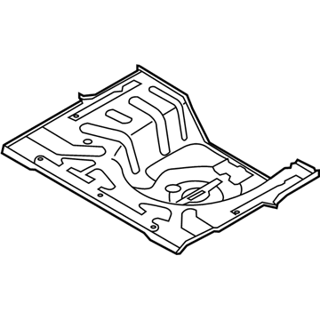 Kia 655131M210 Panel Assembly-Rear Floor