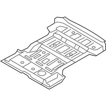 Kia 655102J100 Panel Assembly-Rear Floor