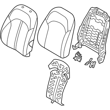 Kia 88400A8850HE4 Back Assembly-Front Seat,RH