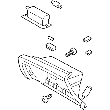 Kia 845402T63087 Cover Assembly-Glove Box