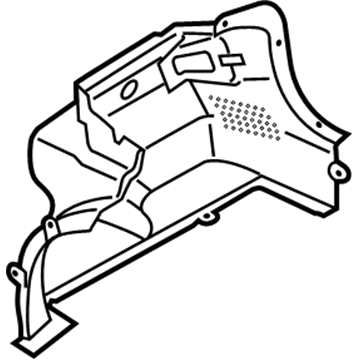 Kia 857301M000WK Trim Assembly-Luggage Side