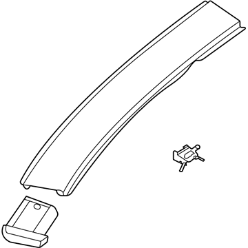 Kia 87230K0010AAL MOULDING Assembly-Roof,L