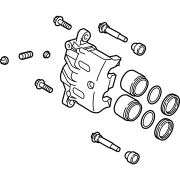 Kia 581904ZA00 Front Brake Caliper Kit, Right