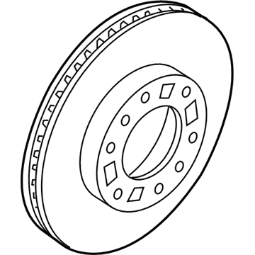 Kia 517124Z000 Disc-Front Wheel Brake