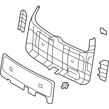 Kia 817502J000WK Panel Assembly-Tail Gate