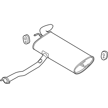 2014 Kia Sportage Exhaust Pipe - 287003W910