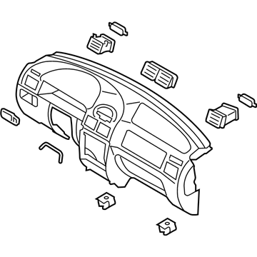 Kia 84710FD20008 Panel Assembly-INSTRUMEN