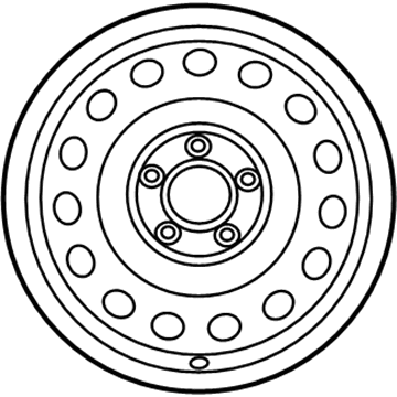 Kia 529101M060 Wheel Assembly-Steel