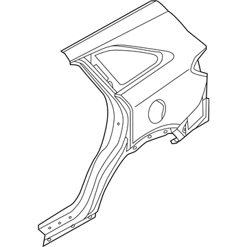 Kia 71503C6C00 Panel Assembly-Quarter Outer