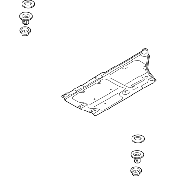 Kia 84137D4500 Under Cover Assembly-FLO