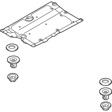 Kia 84145D4500 Under Cover Assembly-FLO