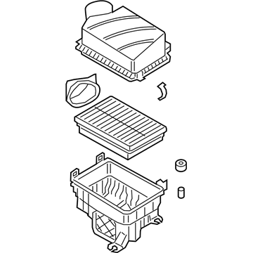 2020 Kia Forte Air Filter Box - 28110M6800