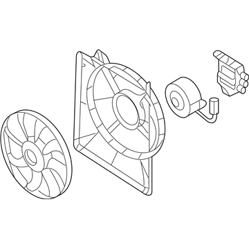 2010 Kia Sedona Cooling Fan Assembly - 253804D900