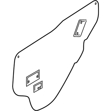 Kia 833911M000 Seal-Rear Door Trim LH