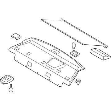 Kia 856102G040S8 Trim Assembly-Package Tray