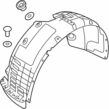 Kia 86812D9500 Guard Assembly-Front WHE