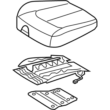 Kia 88100A8JK0HE4 CUSHION ASSY-FR SEAT