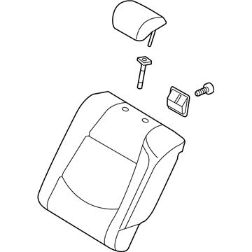 Kia 893001M680AF7 Back Assembly-Rear Seat LH