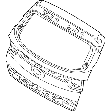 Kia 73700D9050 Panel Assembly-Tail Gate