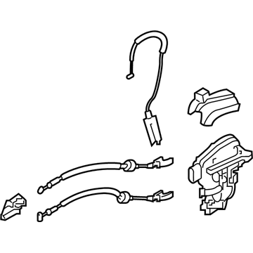 Kia 81420B2000 Rear Door Latch Assembly, Right