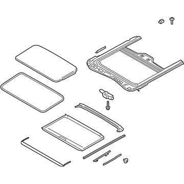 Kia 81600M6000BGA Sunroof Assembly