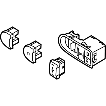 Kia 93702A7085BGG Switch Assembly-Side Crash Pad