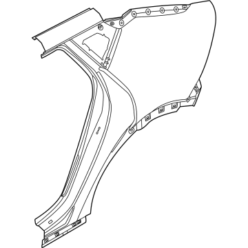 Kia 71504CVC00 PANEL ASSY-QUARTER O