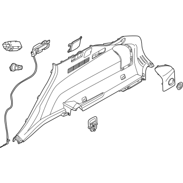 Kia 85740CV520WK TRIM ASSY-LUGGAGE SI