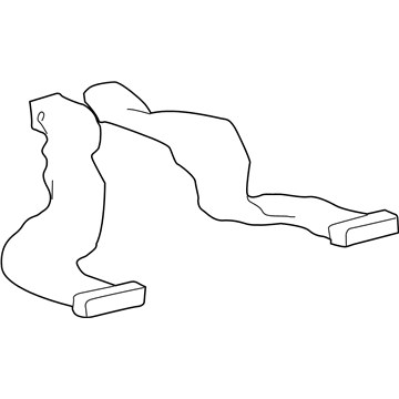 Kia 9737038001 Duct-Rear Heating ,RH