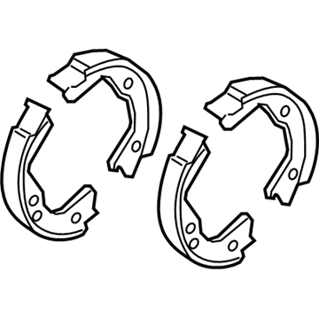 Kia 58305G9A00 SHOE & LINING KIT-RR 58305G9A00 Kia SHOE & LINING KIT-RR Illustration 1 of 1
