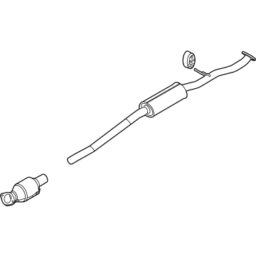 Kia 28600DW370 MUFFLER COMPLETE-CEN