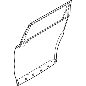 Kia 77111R0000 Panel-Rear Door OUTE