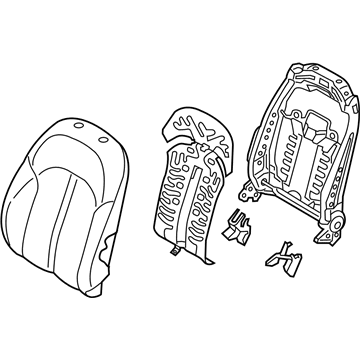 Kia 88402D5020H2S Back Assembly-Front Seat,RH