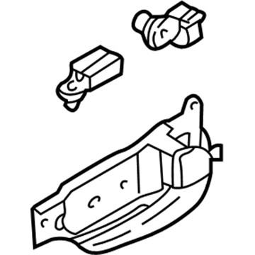2004 Kia Sedona Door Handle - 0K53A58330GE