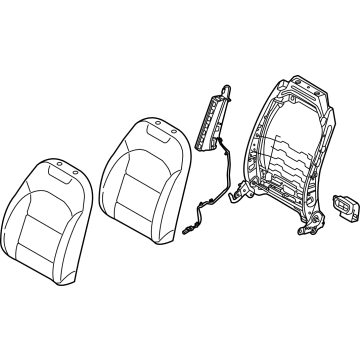 Kia 88400ATCB0AUQ BACK ASSY-FR SEAT,RH